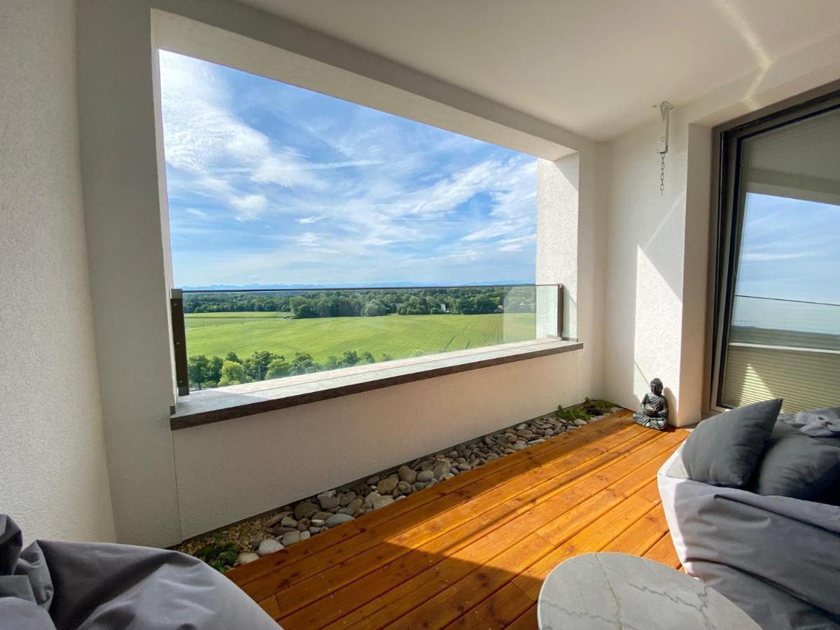Alpen-Panorama Suite - Einzigartige Privatsuite Hoch Ueber Muenchen, 12Tes Og, Alpenblick, Loggia, Whirlpool, 15 Minuten Zum Zentrum, Ruhe Und Erholung In Der Stadt Muenchen Fuer Privat Und Geschaeftlich Reisende Екстер'єр фото